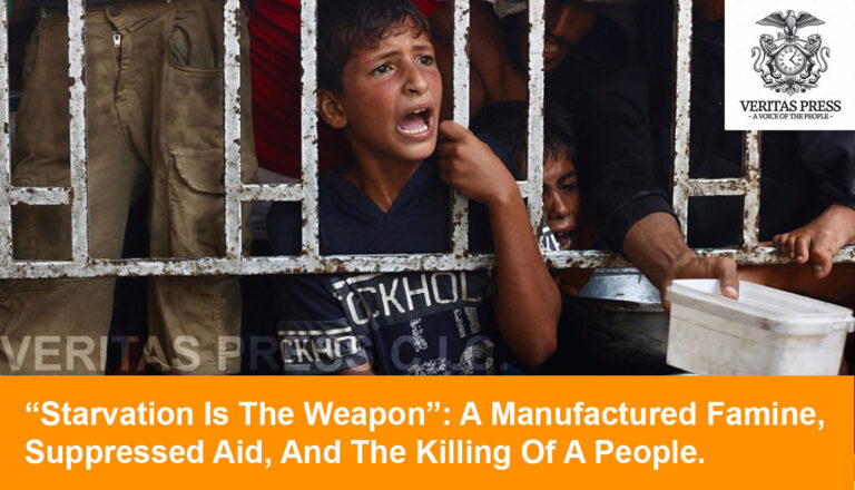 “Starvation Is The Weapon”: A Manufactured Famine, Suppressed Aid, And The Killing Of A People.