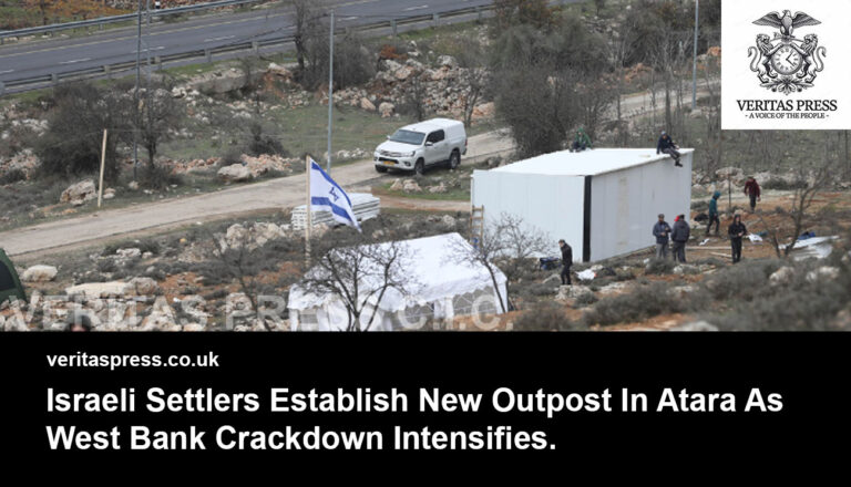 Israeli Settlers Establish New Outpost In Atara As West Bank Crackdown Intensifies.