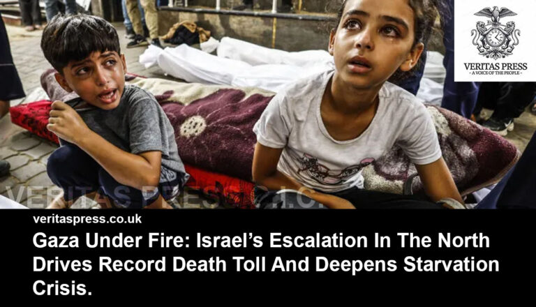 Gaza Under Fire: Israel’s Escalation In The North Drives Record Death Toll And Deepens Starvation Crisis.