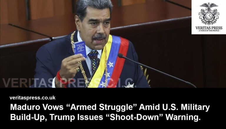 Maduro Vows “Armed Struggle” Amid U.S. Military Build-Up, Trump Issues “Shoot-Down” Warning.