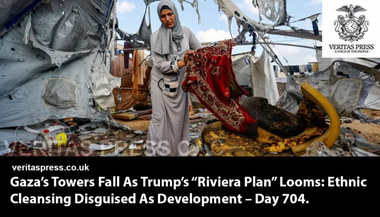 Gaza’s Towers Fall As Trump’s “Riviera Plan” Looms: Ethnic Cleansing Disguised As Development – Day 704.