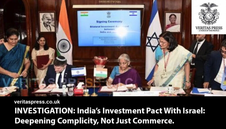INVESTIGATION: India’s Investment Pact With Israel: Deepening Complicity, Not Just Commerce.