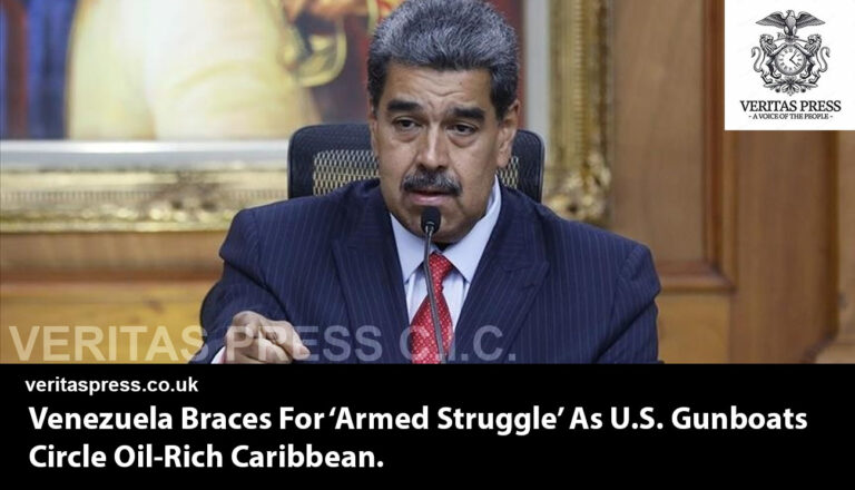 Venezuela Braces For ‘Armed Struggle’ As U.S. Gunboats Circle Oil-Rich Caribbean.