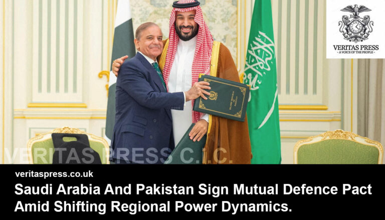Saudi Arabia And Pakistan Sign Mutual Defence Pact Amid Shifting Regional Power Dynamics.