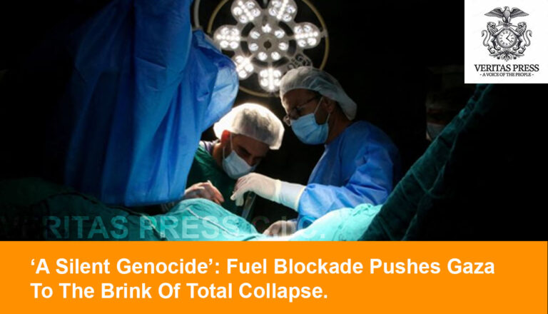 ‘A Silent Genocide’: Fuel Blockade Pushes Gaza To The Brink Of Total Collapse.