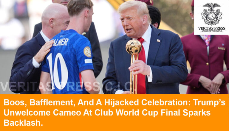 Boos, Bafflement, And A Hijacked Celebration: Trump’s Unwelcome Cameo At Club World Cup Final Sparks Backlash.