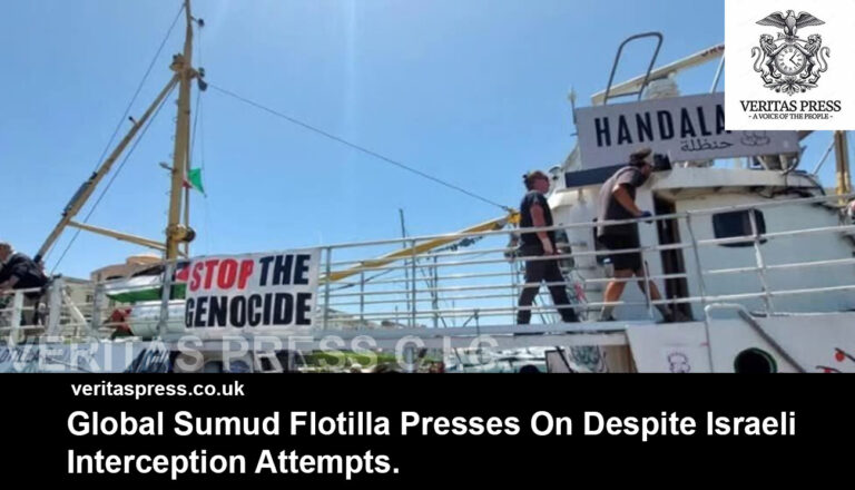Global Sumud Flotilla Presses On Despite Israeli Interception Attempts.