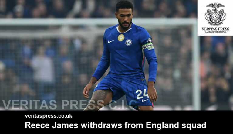 Reece James Withdraws From The England Squad