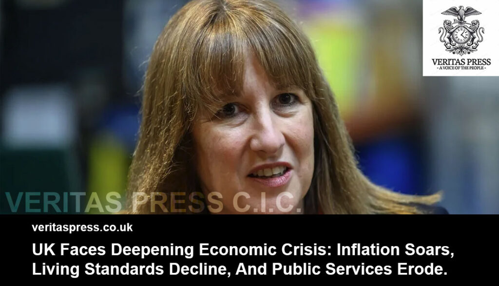 UK Faces Deepening Economic Crisis: Inflation Soars, Living Standards Decline, And Public Services Erode.