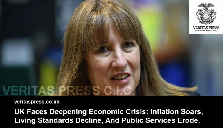 UK Faces Deepening Economic Crisis: Inflation Soars, Living Standards Decline, And Public Services Erode.