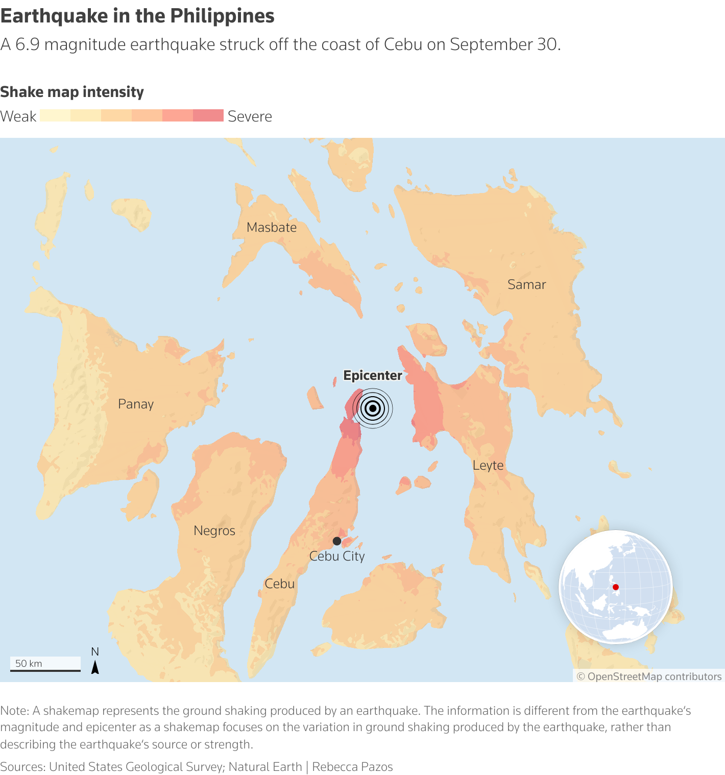 “The Ground Would Not Stop Shaking”: Inside Philippines' Deadly 6.9-Magnitude Quake. chart philippine earthquake 01-10-25