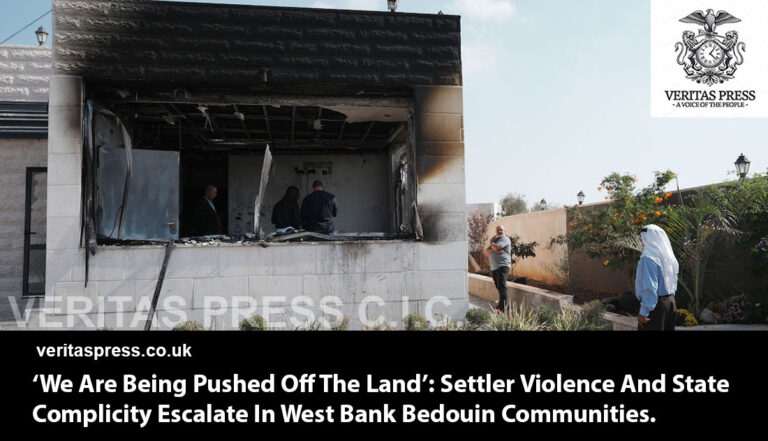 ‘We Are Being Pushed Off The Land’: Settler Violence And State Complicity Escalate In West Bank Bedouin Communities.