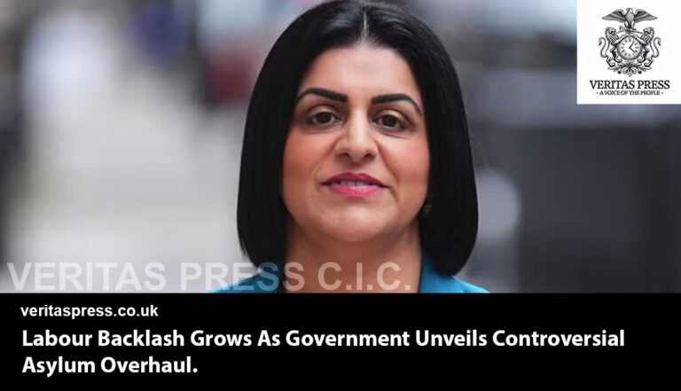 Labour Backlash Grows As Government Unveils Controversial Asylum Overhaul.