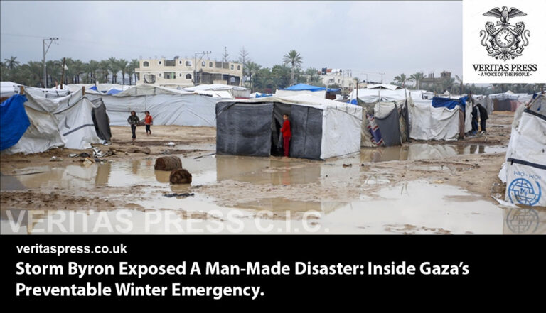 Storm Byron Exposed: A Man-Made Disaster, Inside Gaza’s Preventable Winter Emergency.