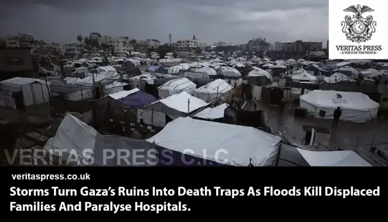 Storms Turn Gaza’s Ruins Into Death Traps As Floods Kill Displaced Families And Paralyse Hospitals.