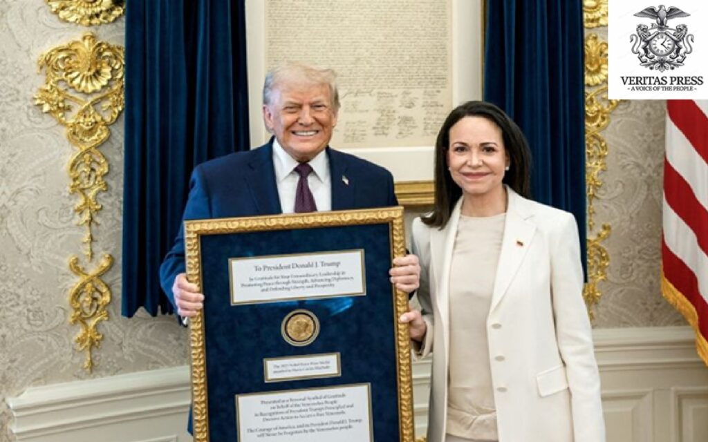 Machado Hands Trump Her Nobel Peace Prize, But Oslo Says The Prize Is Not His To Take.