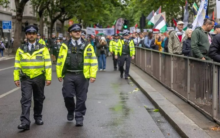 Five Arrested As London Pro-Palestine Protests Mark Third Anniversary Of October 7 Attacks